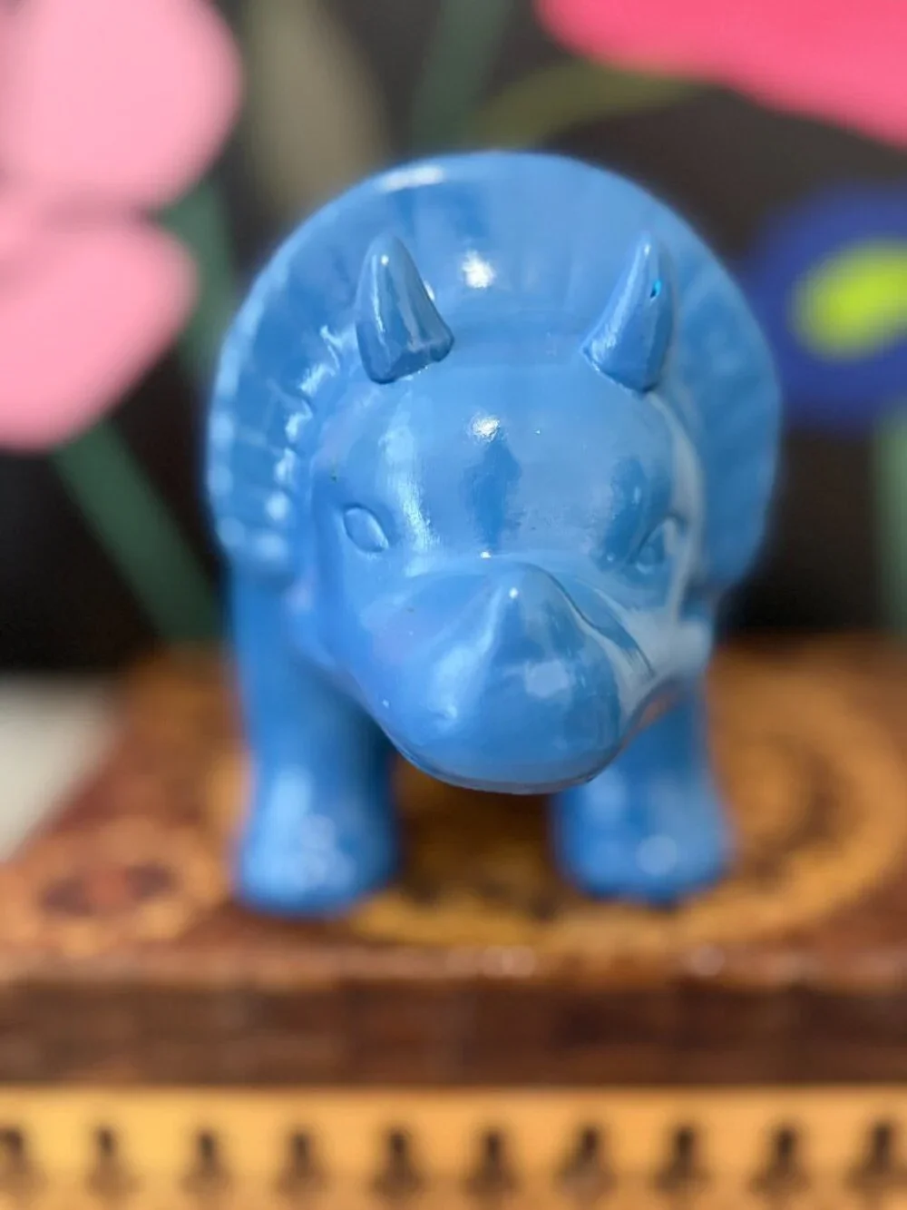 Kawaii Triceratops Dinosaur Plant Pot Novelty Decor